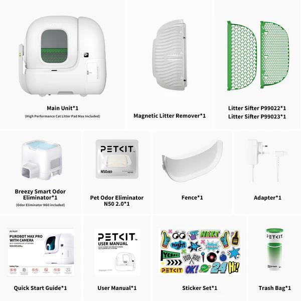 Смарт лоток PETKIT PUROBOT MAX PRO with cam self clean P9904 (Білий) дивитися зображення № 10