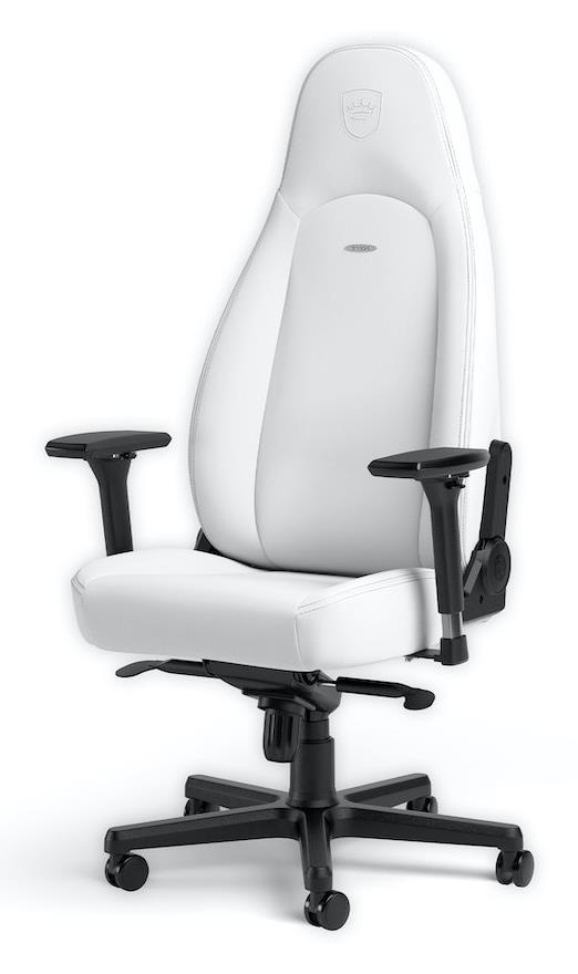 Ігрове крісло Noblechairs ICON високотехнологічна штучна шкіра, білий на малюнкі №1