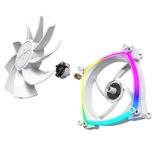 Корпусний вентилятор 120MM RX120 PWM WHITE MONTECH на малюнкі №8