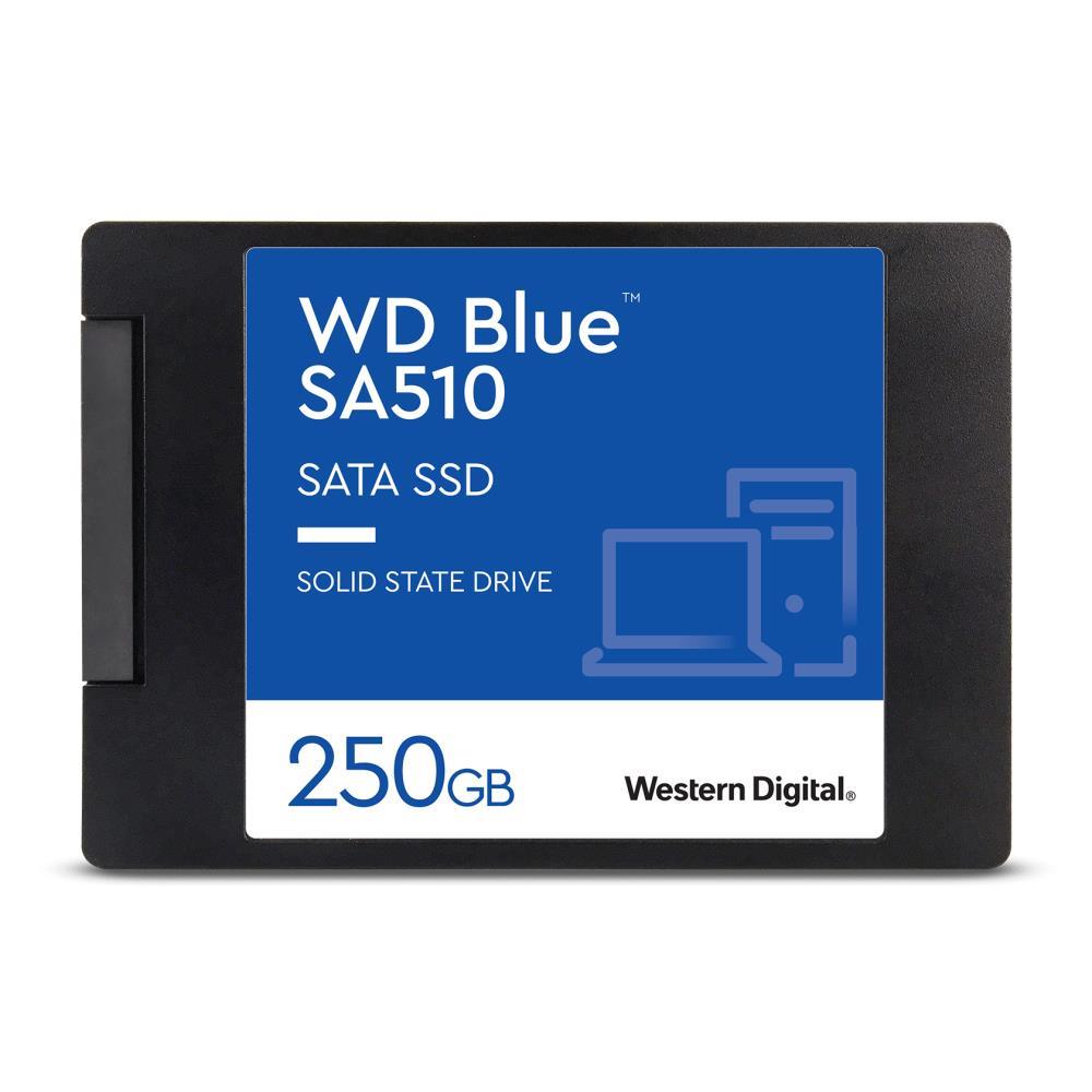 SSD | WESTERN DIGITAL | Blue SA510 | 250GB | SATA 3.0 | Write speed 440 MBytes/sec | Read speed 555 MBytes/sec | 2,5