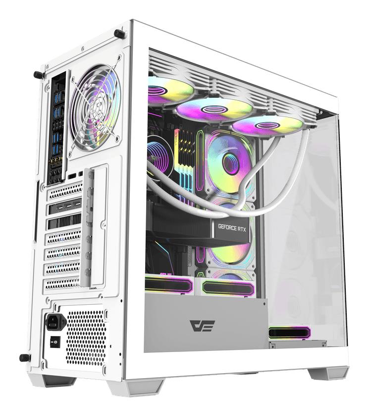 Корпус для компютера DARK FLASH ATX без блока живлення DS900W білий на малюнкі №4