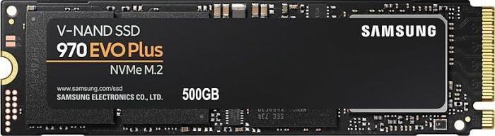 SSD | SAMSUNG | 970 Evo Plus | 500GB | M.2 | PCIE | NVMe | MLC | Write speed 3200 MBytes/sec | Read speed 3500 MBytes/sec | MTBF 1500000 hours | MZ-V7S500BW