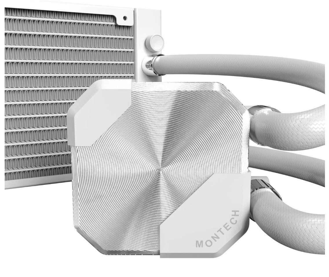 Система охолодження для комп’ютерного процесора MULTI SOCKET WHITE HYPERFLOW SILENT240(W) MONTECH на малюнкі №5