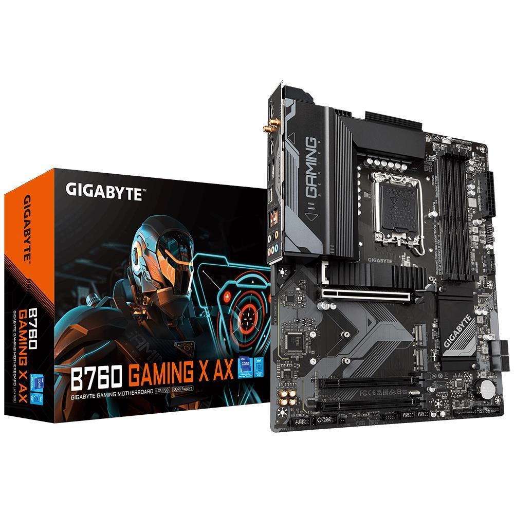 Mainboard|GIGABYTE|Intel B760 Express|LGA1700|ATX|Memory DDR5|Memory slots 4|B760GAMINGXAX1.2