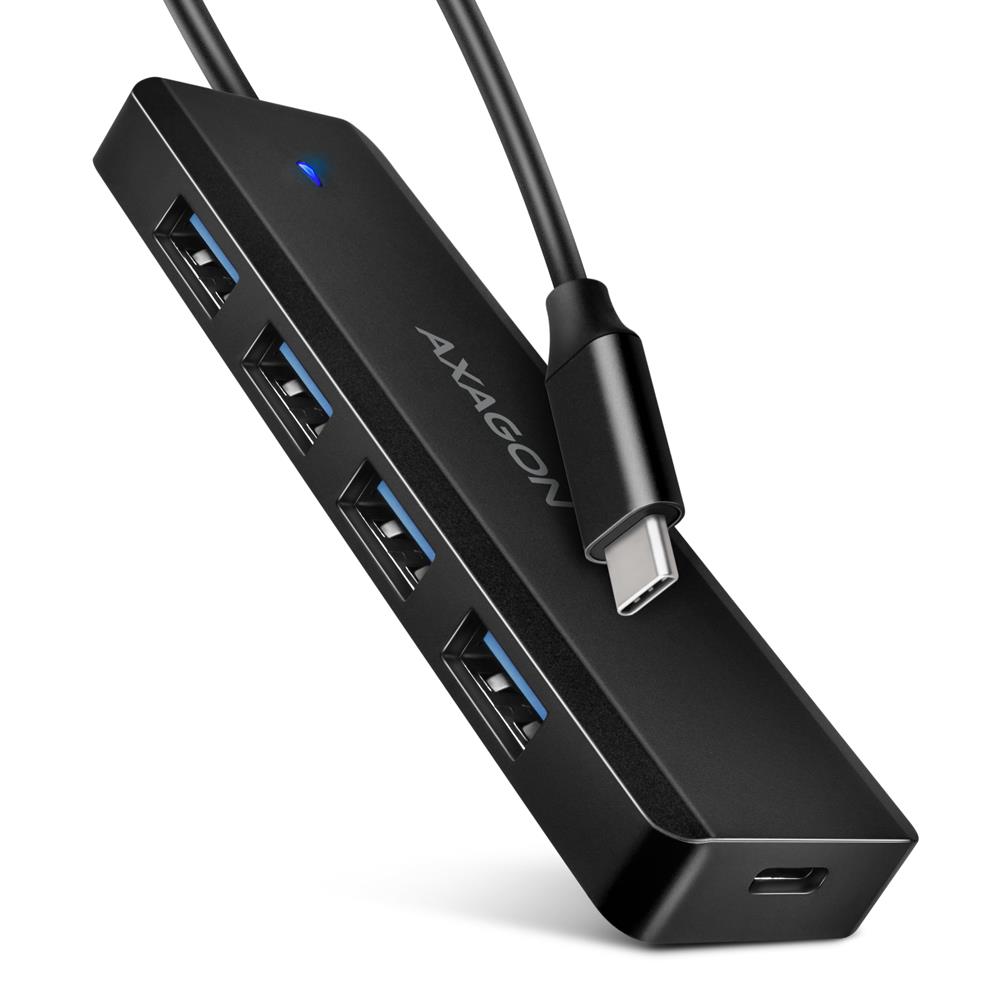 I/O HUB USB-C TRAVEL/0.19 M HUE-C1 C AXAGON