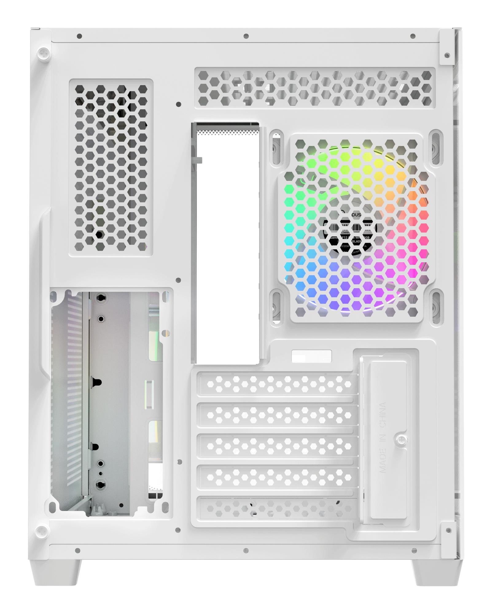 Корпус для компютера IOTA C50 WH CURVE ARGB DIGITAL (IOTA-C50-WHD300CD-GL) OCYPUS на малюнкі №5