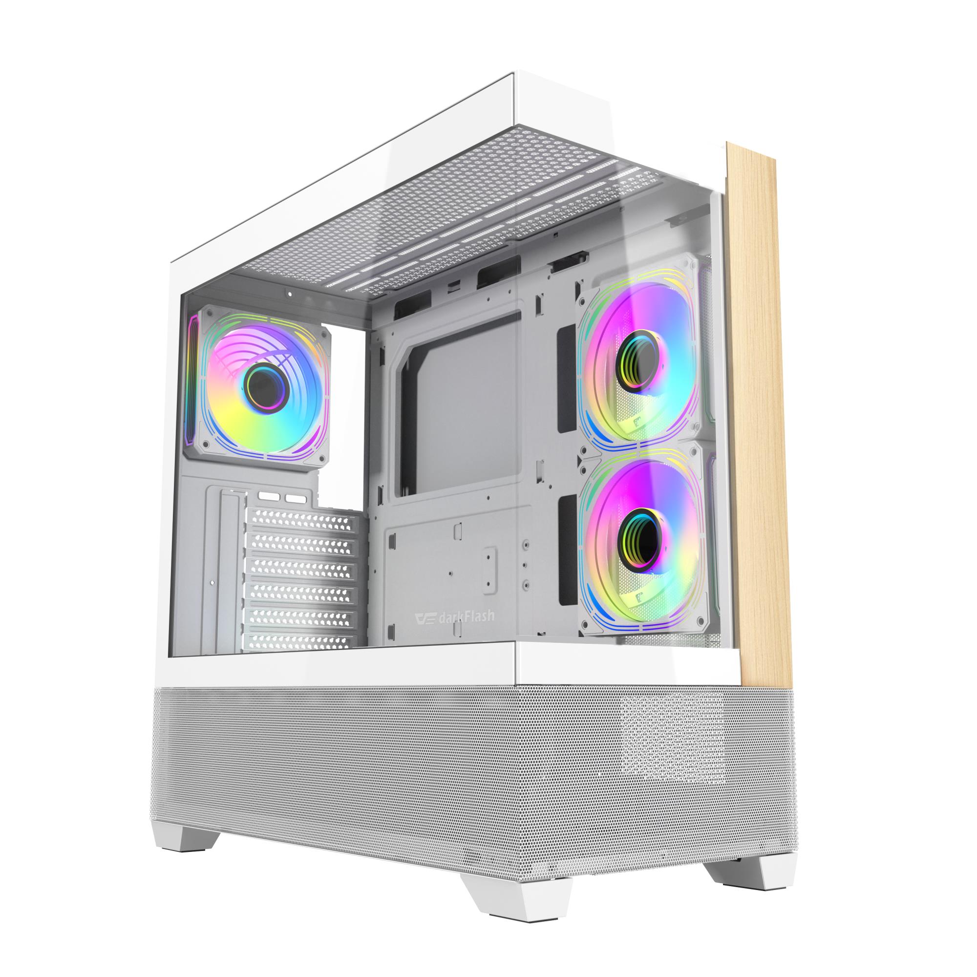 CASE MIDITOWER ATX W/O PSU/DS900W AIR WHITE DARK FLASH