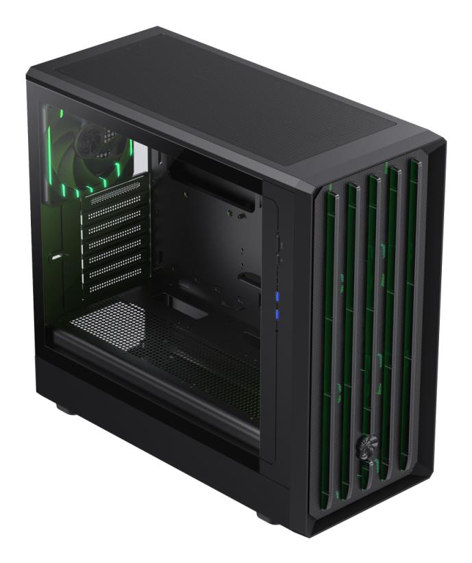 Корпус для компютера ATX W/O PSU CLAW 460 BK GAMEMAX на малюнкі №7