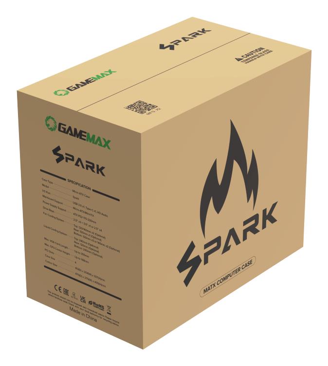 Корпус для компютера ATX W/O PSU SPARK FULL WHITE GAMEMAX на малюнкі №11
