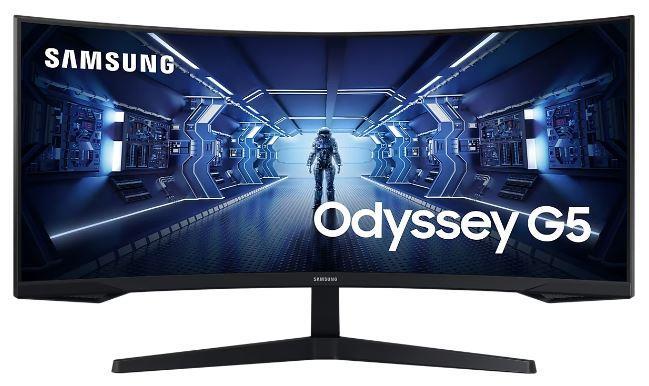 LCD Monitor|SAMSUNG|Odyssey G5|34"|Gaming/Curved/21 : 9|Panel VA|3440x1440|21:9|1 ms|Tilt|Colour Black|LC34G55TWWPXEN