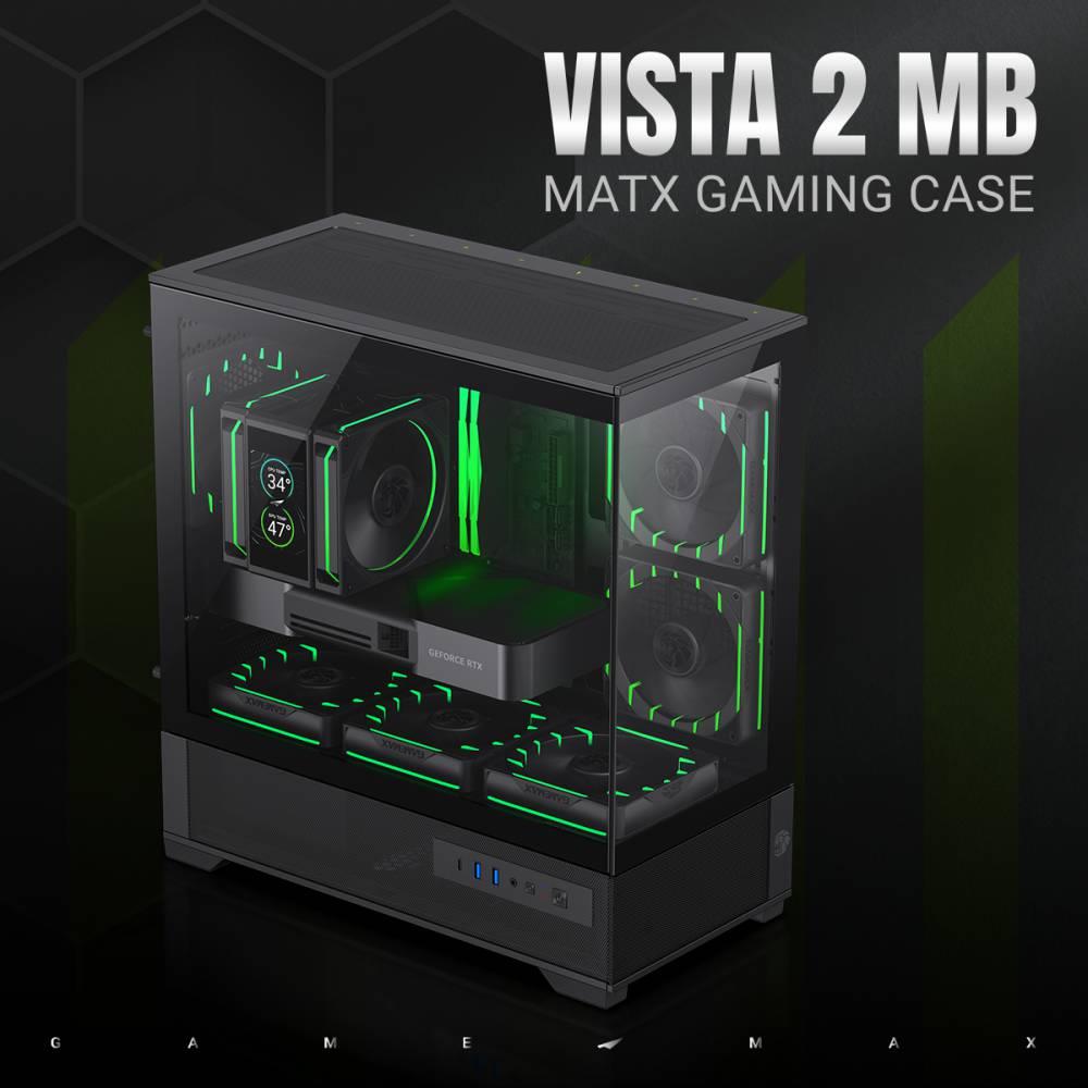 Корпус для компютера MATX W/O PSU VISTA 2 MB GAMEMAX на малюнкі №12