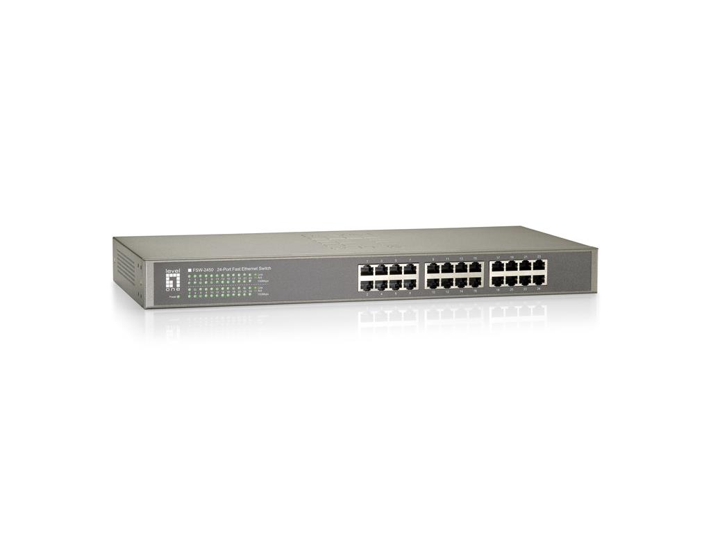 Net Switch 24PORT 10/100M/FSW-2450 Levelone