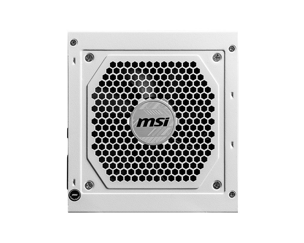 Блок живлення ATX 850W MAG A850GL PCIE5 WHITE MSI на малюнкі №3