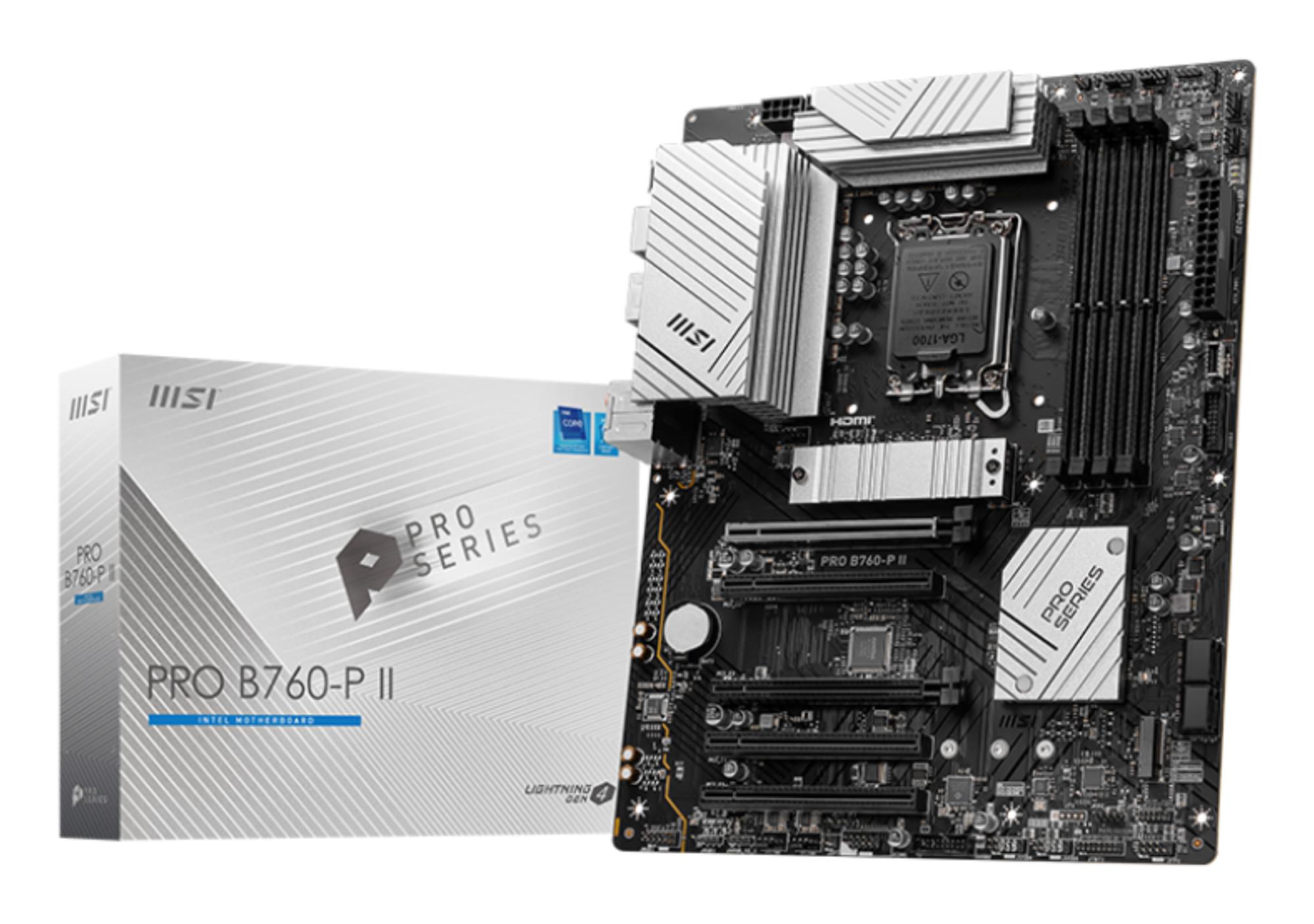 Mainboard|MSI|Intel B760 Express|LGA1700|Memory DDR5|Memory slots 4|PROB760-PII