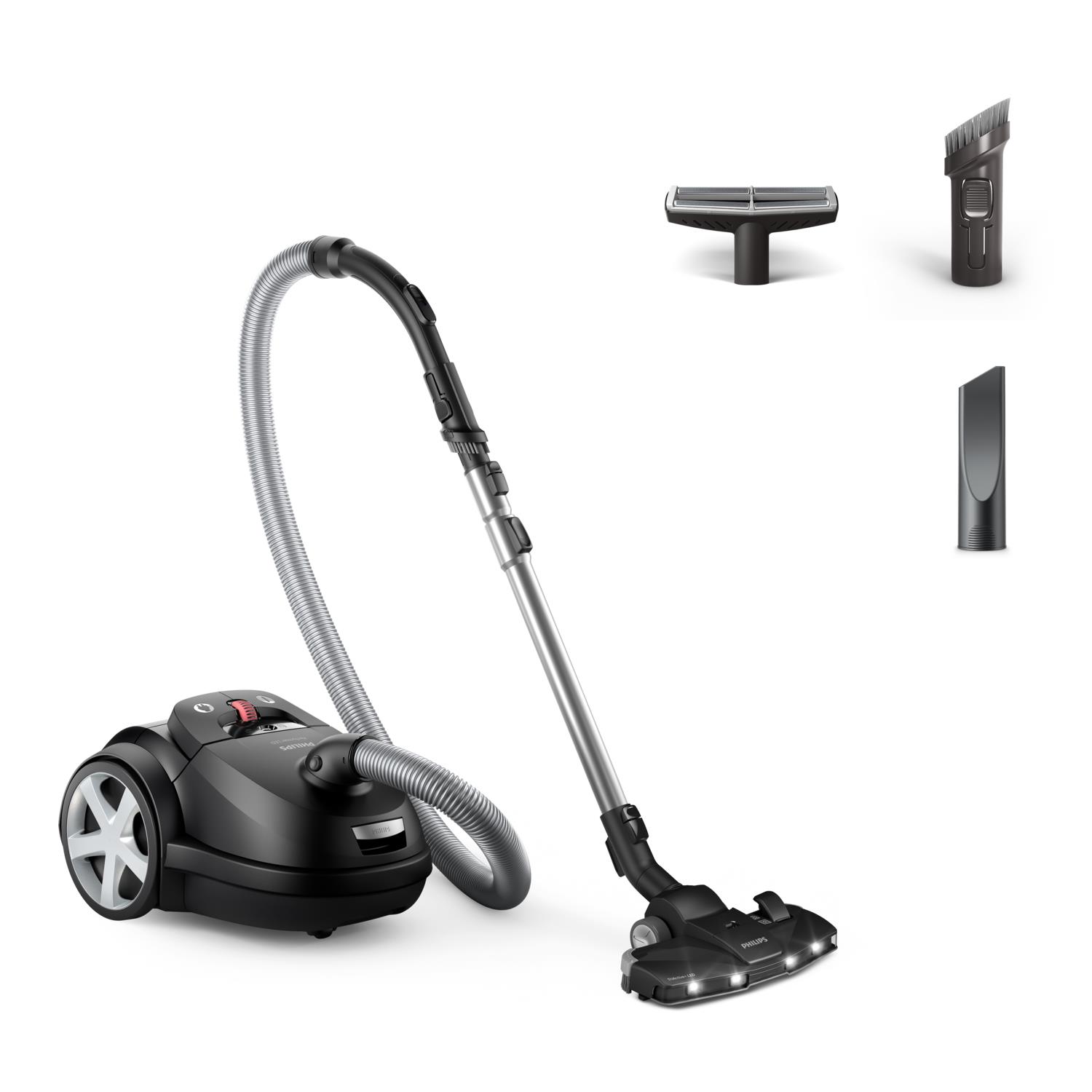 Vacuum Cleaner|PHILIPS|Bagged|900 Watts|Noise 75 dB|Black|Weight 5.3 kg|XD8122/10