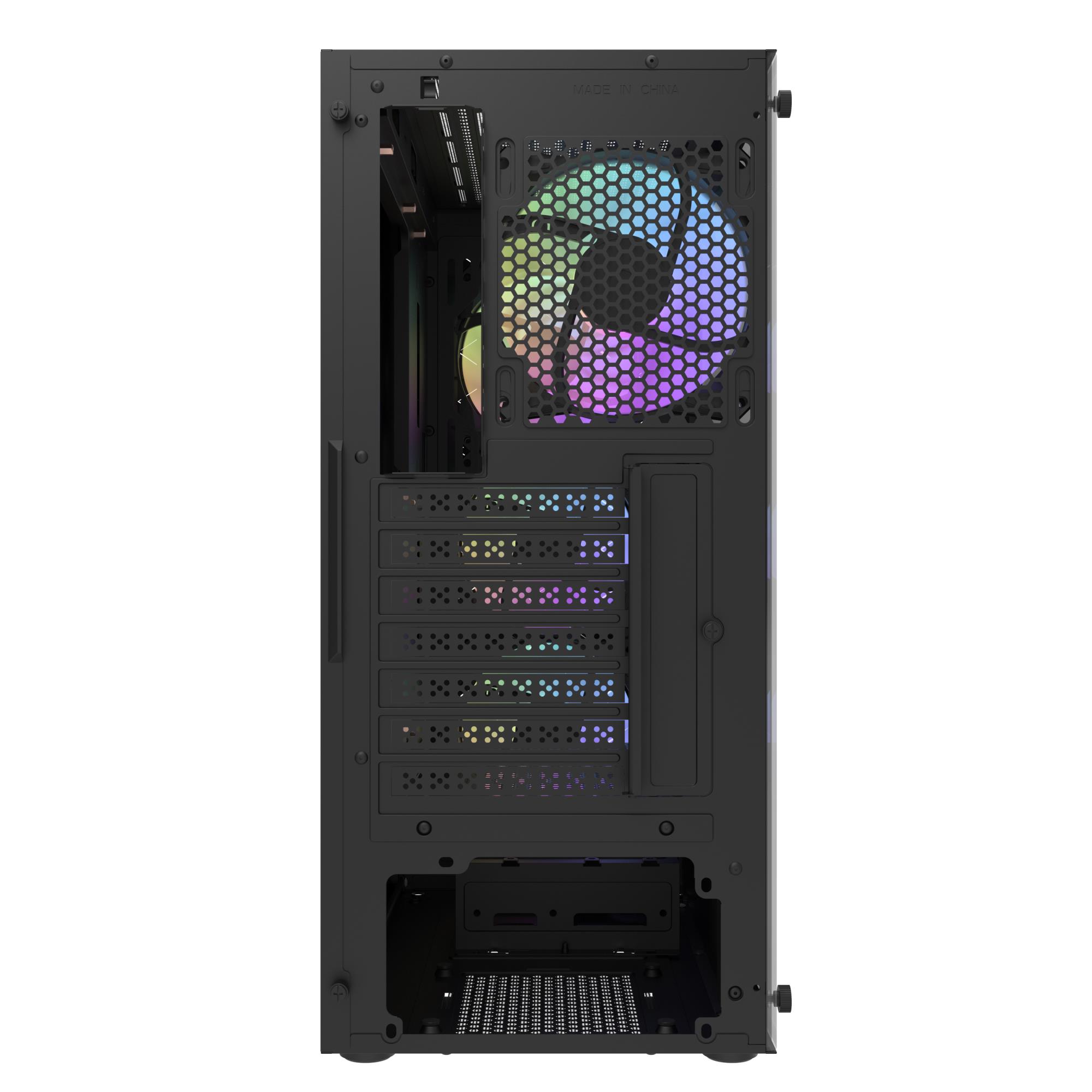Корпус для компютера DARK FLASH DK351 ATX без блока живлення, чорний на малюнкі №4