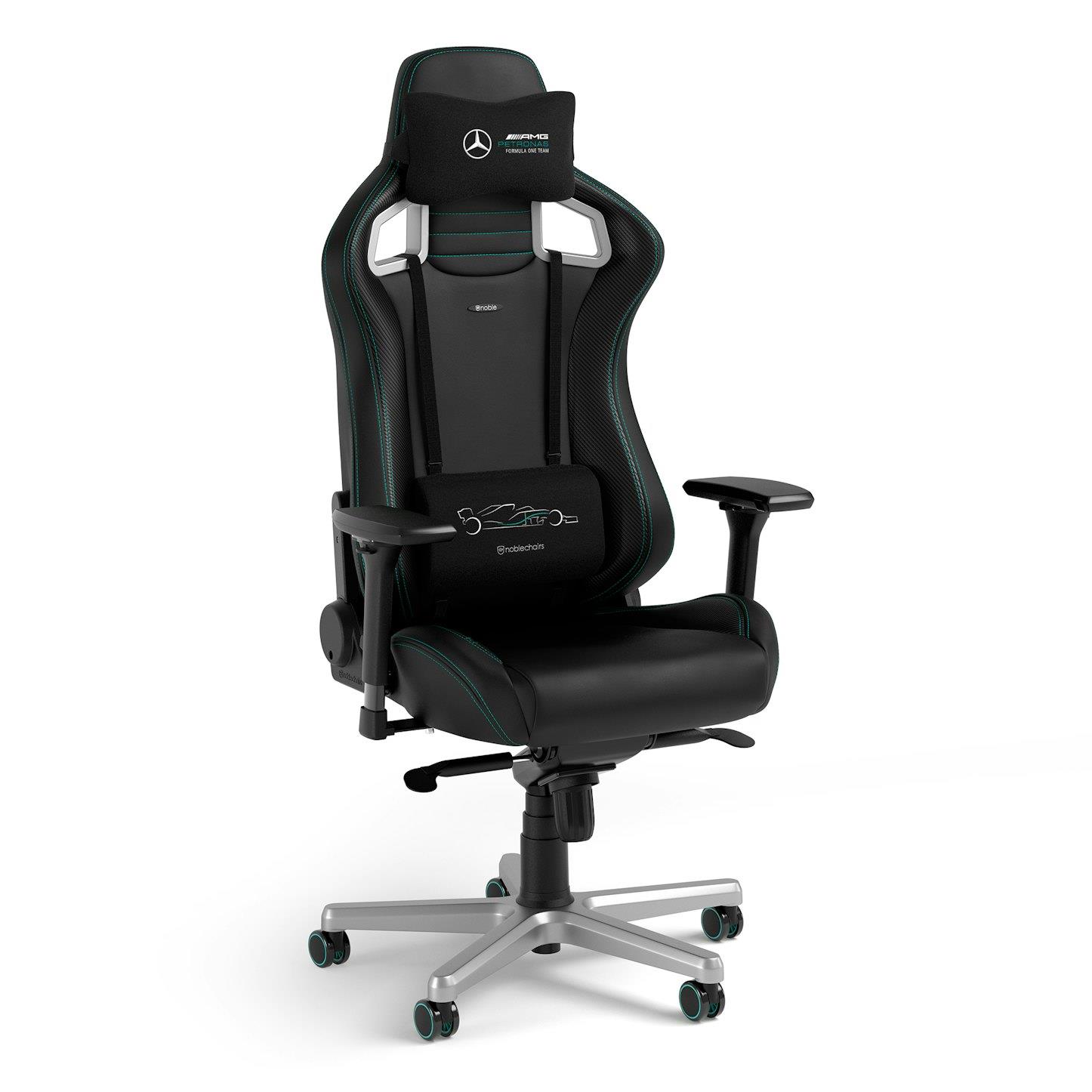 Ігрове крісло Noblechairs EPIC Mercedes-AMG Petronas Motorsport на малюнкі №1