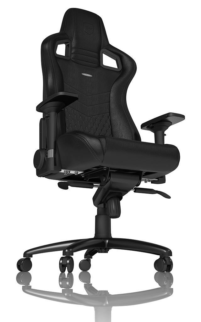 Ігрове крісло Noblechairs EPIC натуральна шкіра, чорний на малюнкі №3