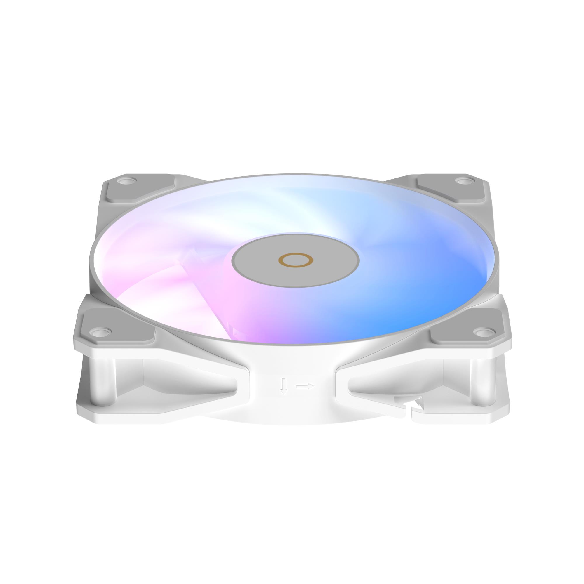 Корпусний вентилятор 120MM BETA F12 WH ARGB REVERSE BLADE (BETA-F12-WH1AM01X-GL) OCYPUS на малюнкі №3