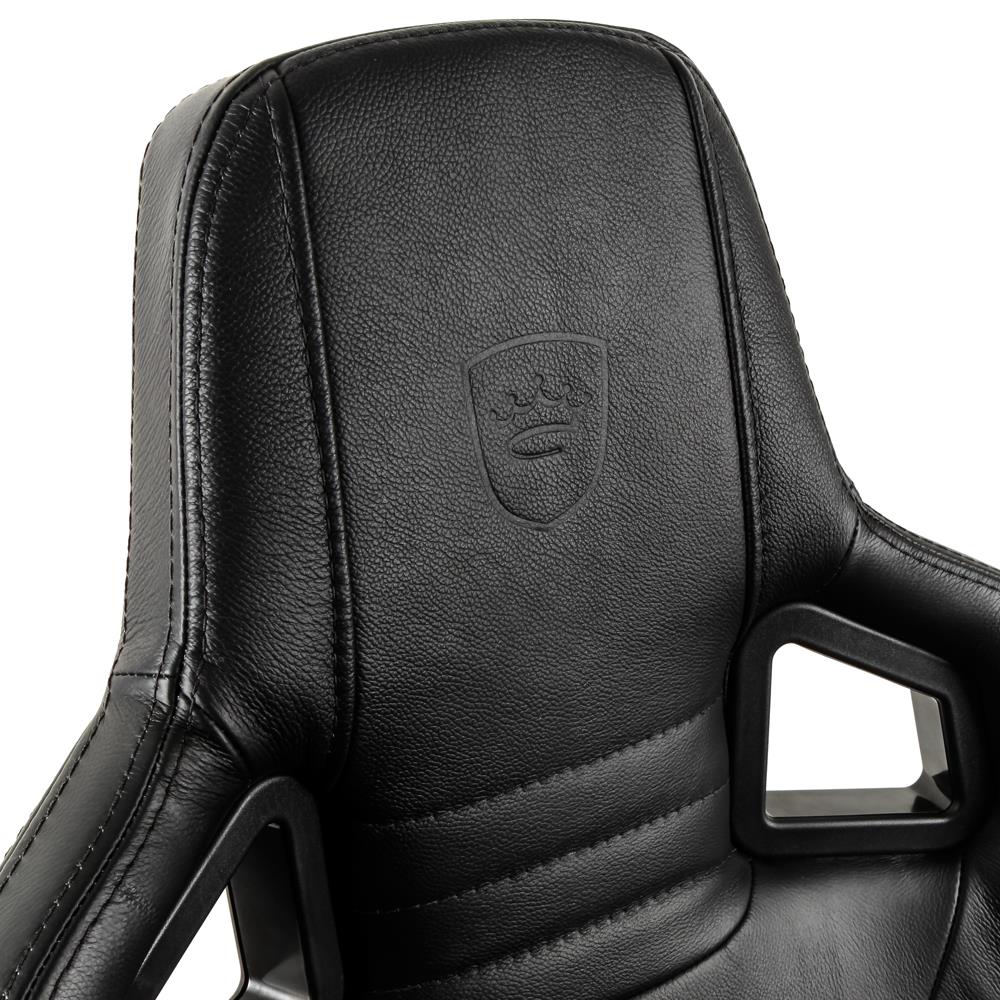 Ігрове крісло Noblechairs EPIC натуральна шкіра, чорний на малюнкі №15
