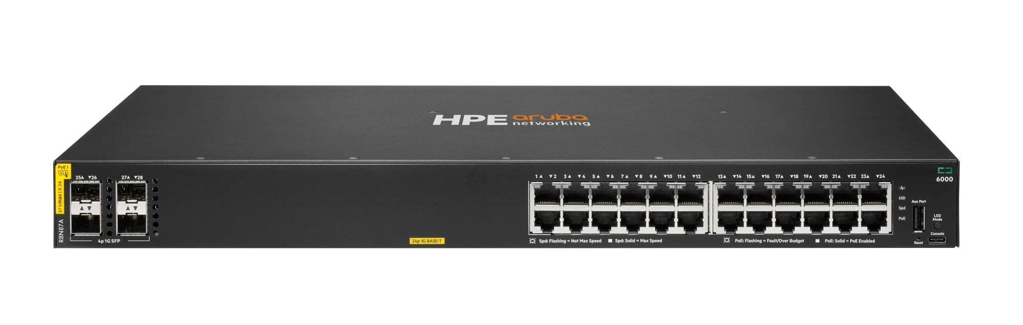 Net Switch 24PORT 4SFP/6000 R8N87A Aruba By HPE