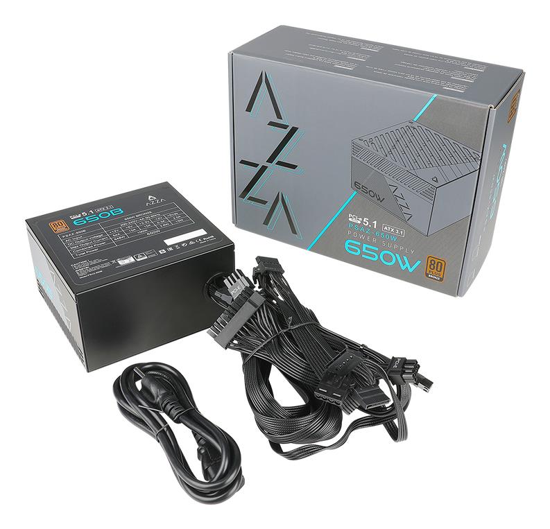 Блок живлення ATX 650W PSAZ-650B(ATX3.1) AZZA на малюнкі №3
