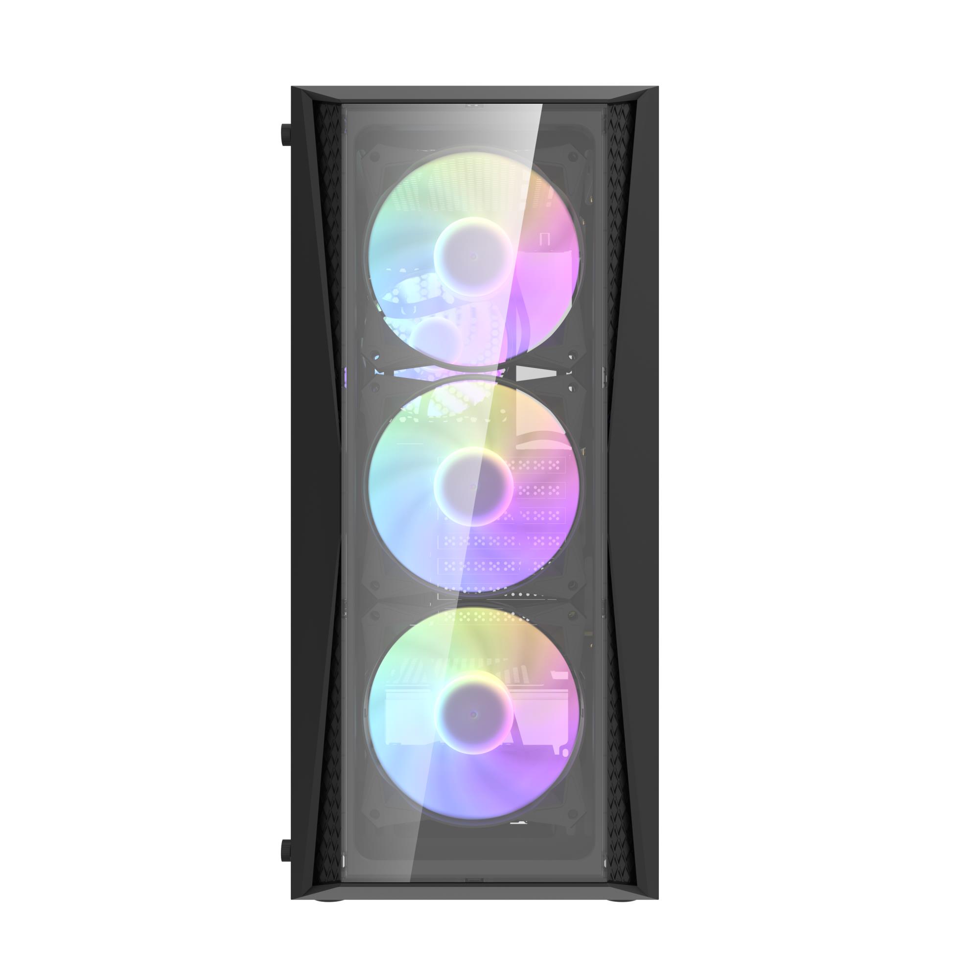 Корпус для компютера DARK FLASH ATX без блока живлення DK352 PLUS чорний на малюнкі №7