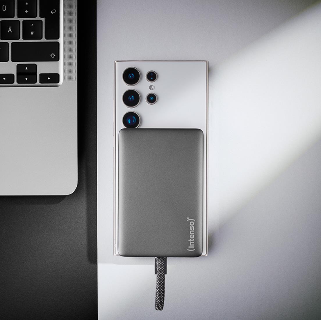 Портативний зарядний пристрій USB 10000MAH MAG GREY 7340034 INTENSO на малюнкі №3