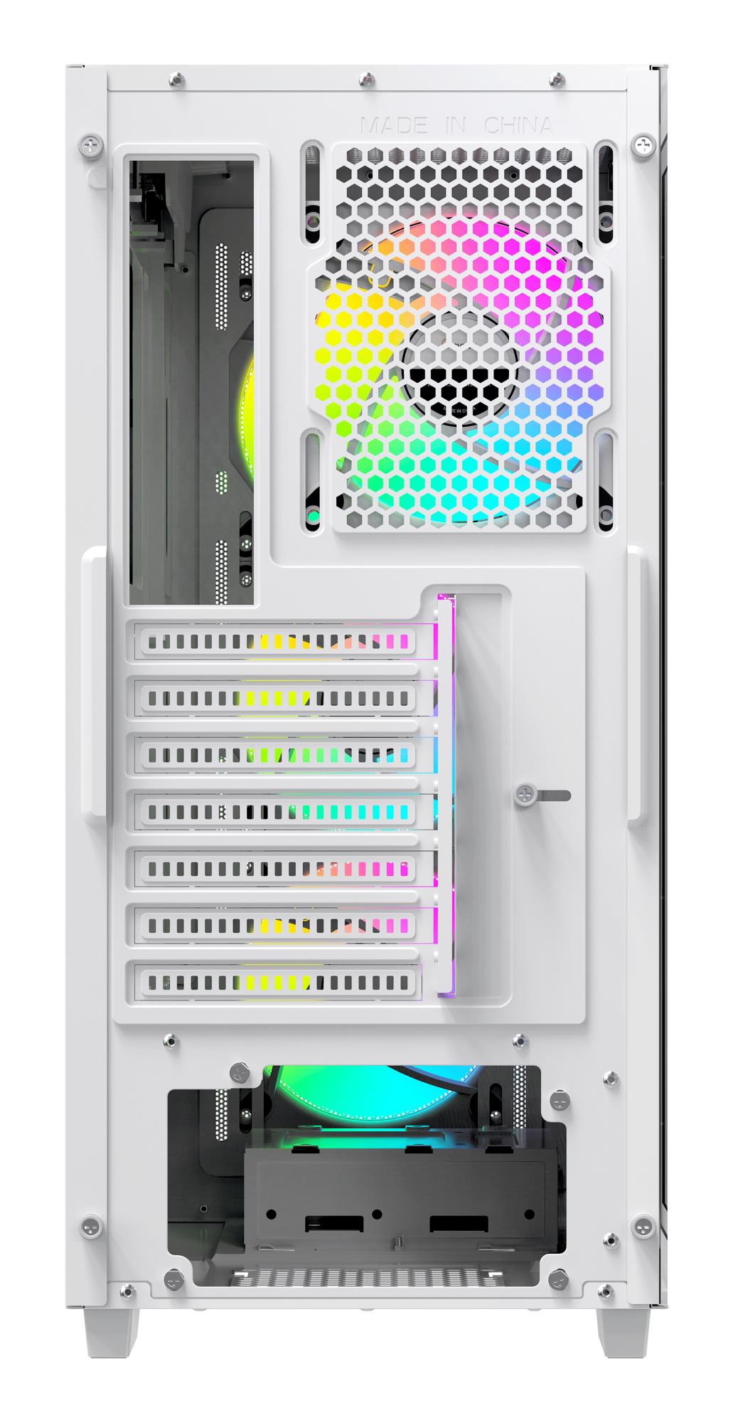 Корпус для компютера ATX W/O PSU GAMMA C60 WH ARGB (GAMMA-C60-WHG400XX-GL) OCYPUS на малюнкі №7