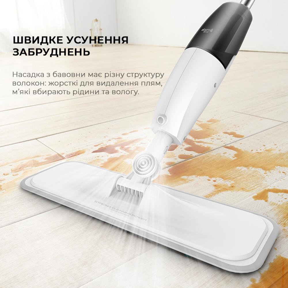 Підлогонатирач/Швабра з роспилювачем Xiaomi Deerma Spray Mop White (TB500) на малюнкі №10