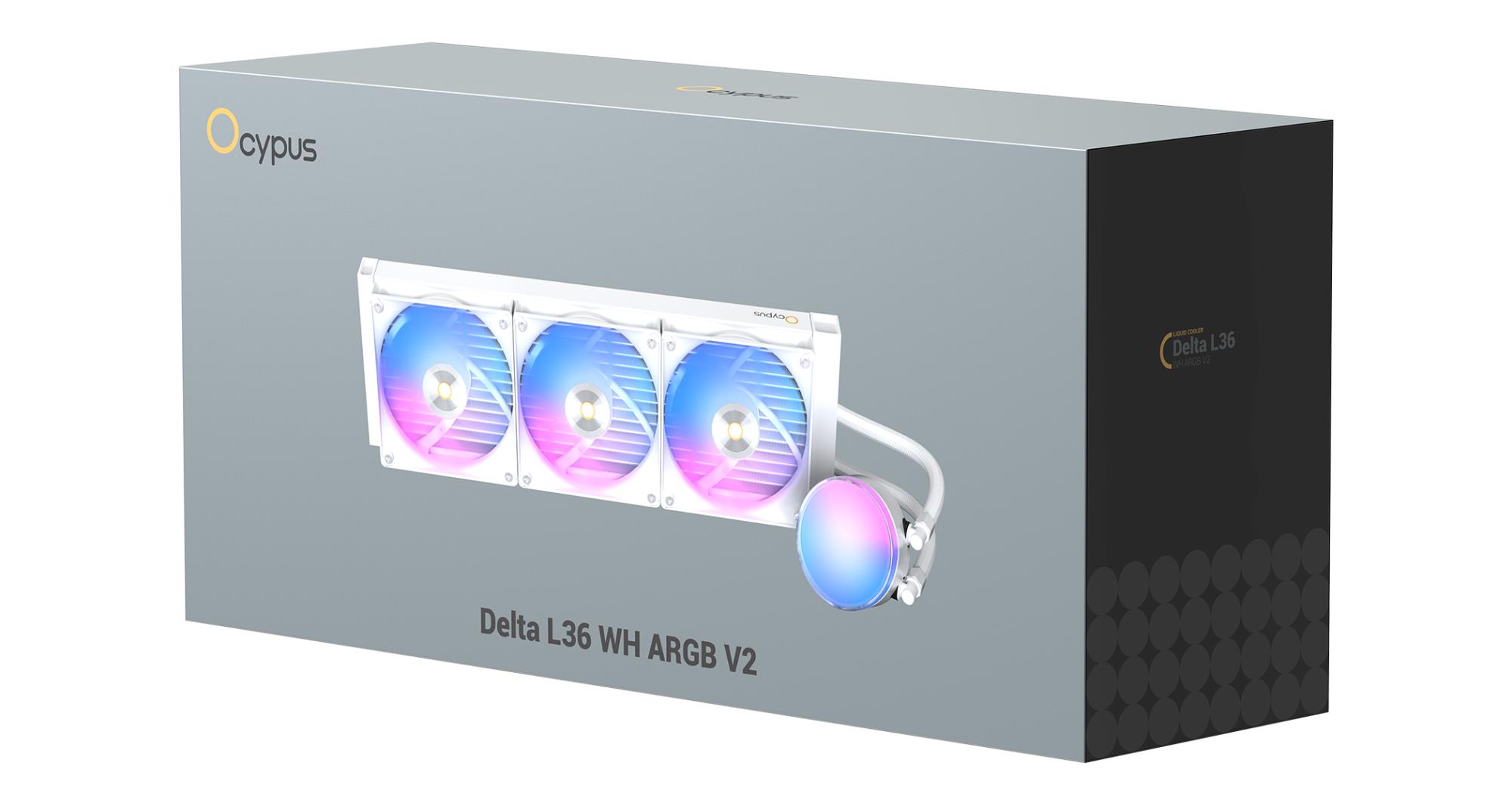 Система рідинного охолодження для компютерного процесора DELTA L36 WH ARGB V2 (DELTA-L36-WH3AAWNN02X-GL) OCYPUS на малюнкі №15