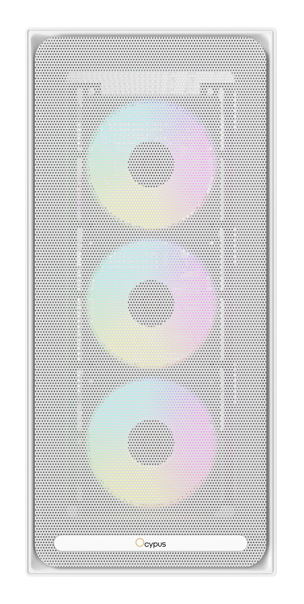 Корпус для компютера ATX W/O PSU DELTA C70 WH ARGB (DELTA-C70-WHG400XX-GL) OCYPUS на малюнкі №1