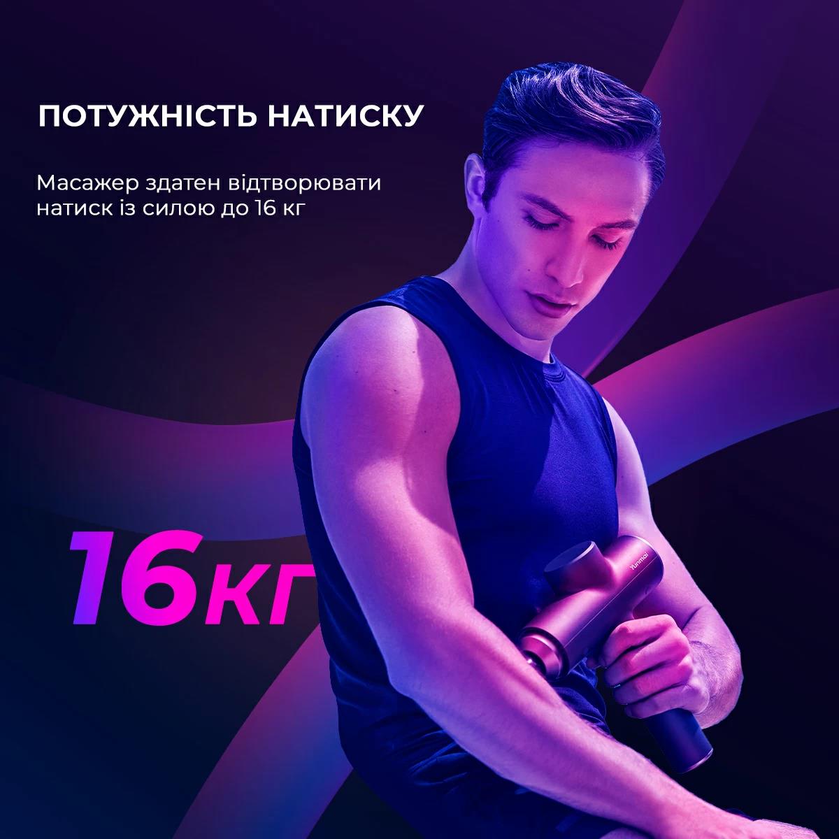 Масажер YUNMAI Massage Gun Prime 2 YMFG-M418 (Чорний) дивитися зображення № 8