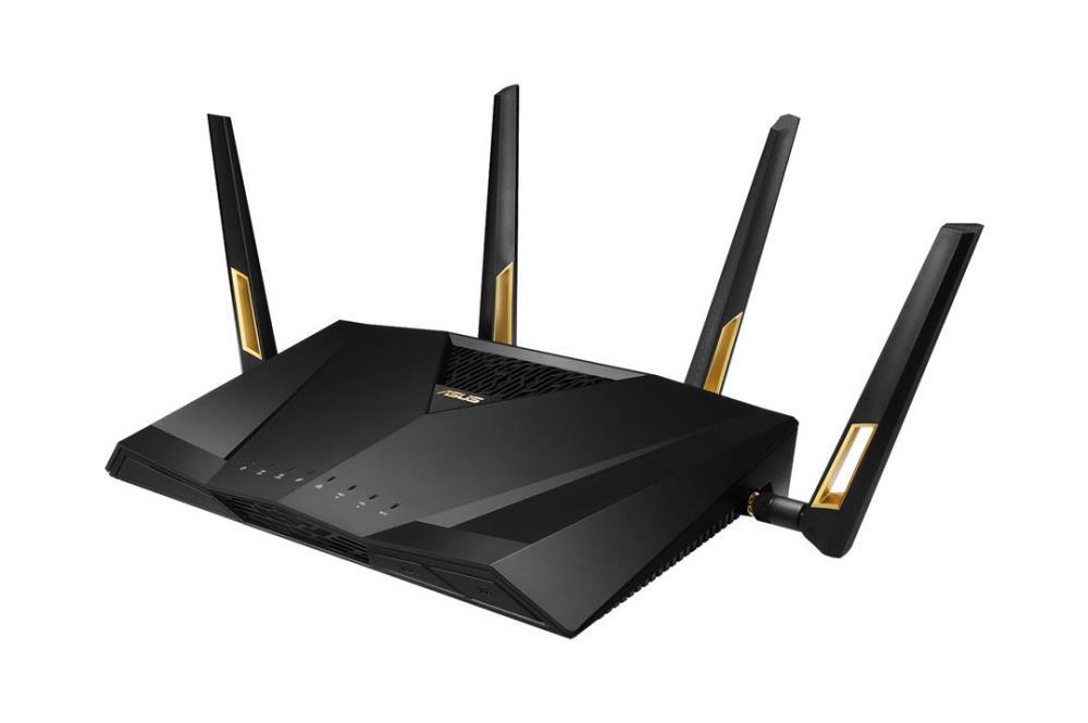 Wireless Router | ASUS | Wireless Router | 6000 Mbps | Mesh | Wi-Fi 6 | USB 3.2 | 1 WAN | 4x10/100/1000M | 2x2.5GbE | Number of antennas 4 | RT-AX88UPRO