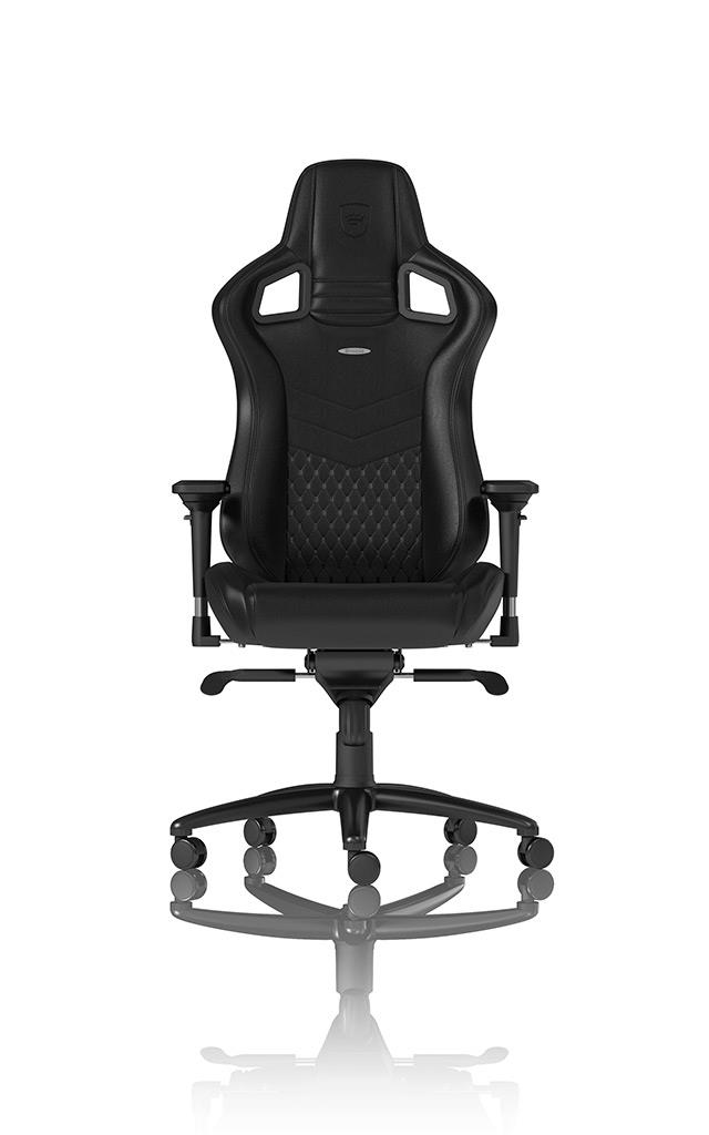 Ігрове крісло Noblechairs EPIC натуральна шкіра, чорний на малюнкі №6