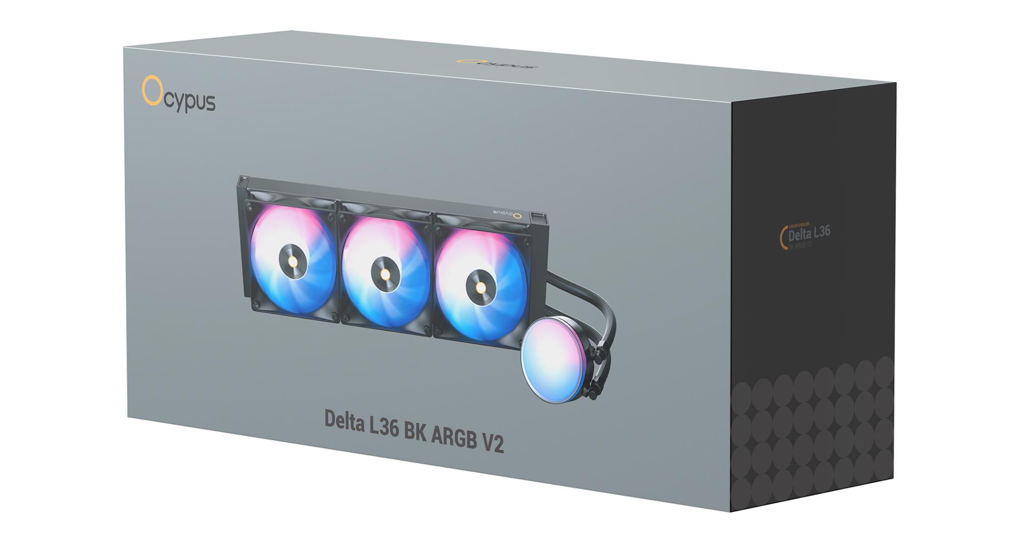 Система рідинного охолодження для компютерного процесора DELTA L36 BK ARGB V2 (DELTA-L36-BK3AAWNN02X-GL) OCYPUS на малюнкі №7