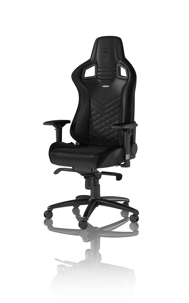 Ігрове крісло Noblechairs EPIC штучна шкіра, чорний на малюнкі №1