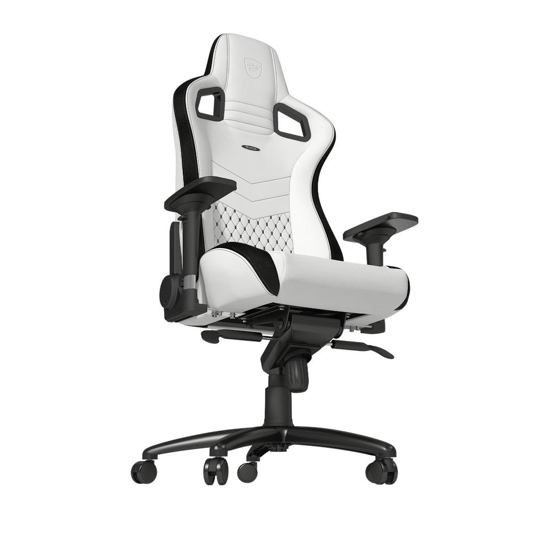 Ігрове крісло Noblechairs EPIC штучна шкіра, білий на малюнкі №6