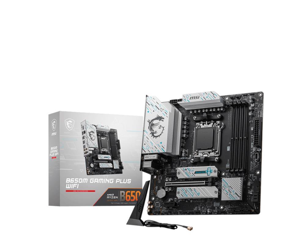 Mainboard|MSI|AMD B650|SAM5|Micro-ATX|Memory DDR5|Memory slots 4|B650MGAMINGPLUSWIFI