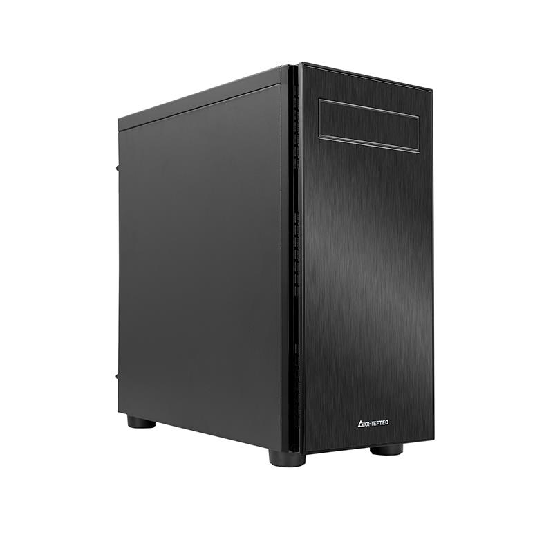Case Miditower ATX W/O PSU/Hawk Black AL-02B-OP Chieftec