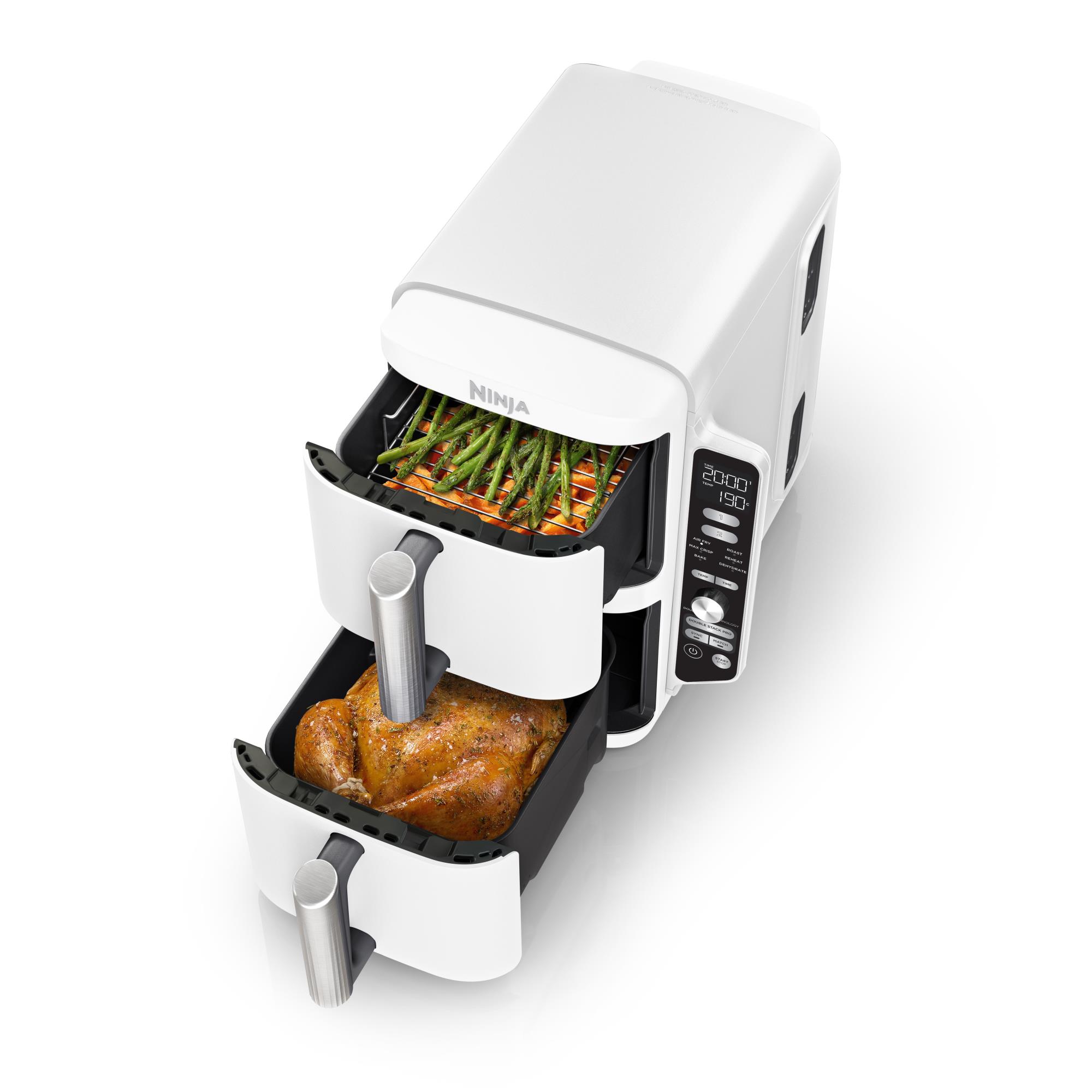 Мультипіч Ninja Double Stack XL 2-Level Air Fryer 9,5 л SL400EUWH на малюнкі №4