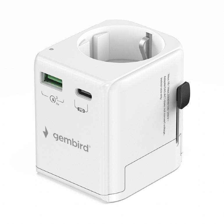 GEMBIRD TPA-EU1A1C20-01-W
