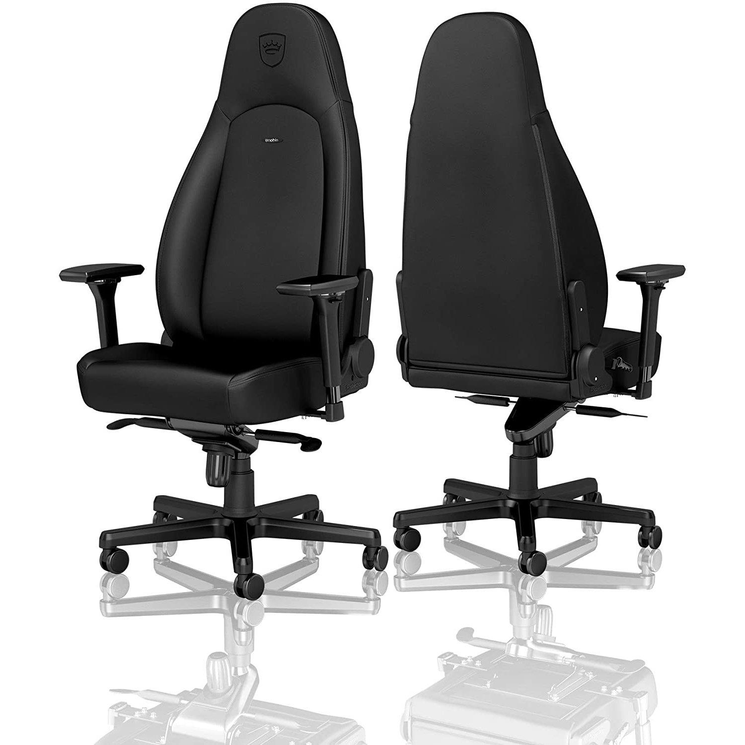 Ігрове крісло Noblechairs ICON високотехнологічна штучна шкіра, чорний на малюнкі №3