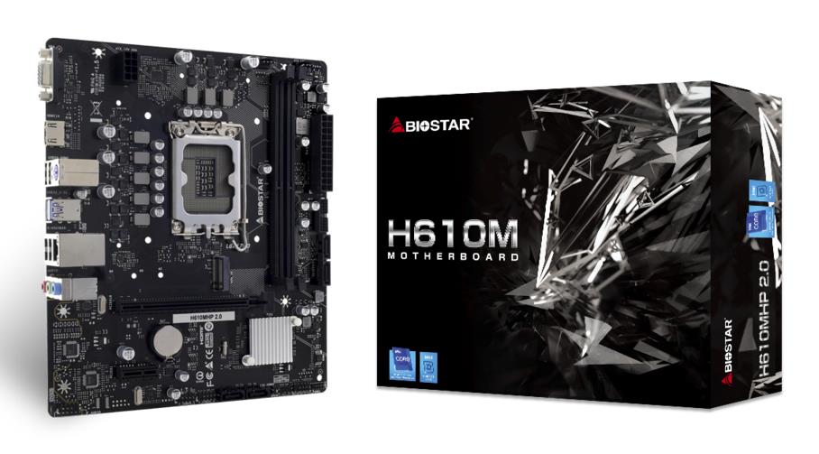 Mainboard|BIOSTAR|Intel H610|LGA1700|Micro-ATX|Memory DDR4|Memory slots 2|H610MHP2.0